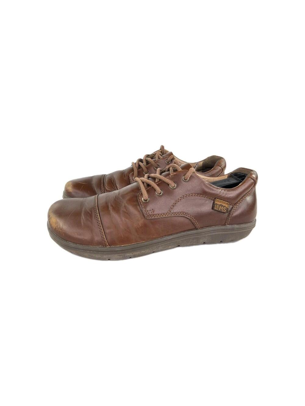 Lems Nine2Five Mocha Brown Leather Minimalist Shoes US 8 Women's Barefoot Shoes